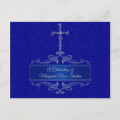 ブルークロスクリスチャン共有アメモリ インビテーションポストカード (裏面)