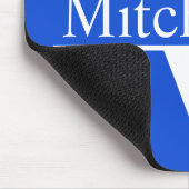 ブルークロスバーLRモノグラム マウスパッド (コーナー)