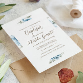 ブルークロスフラワーズ秋ガールバプテスマ 招待状