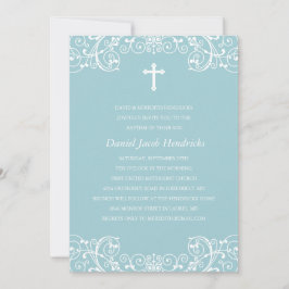 ブルークロスボーイズ洗礼/《キリスト教》洗礼式や命名式招待状 招待状