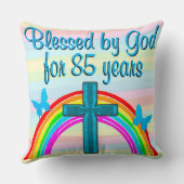 ブルークロス及びレインボー85位誕生日枕 クッション (裏面)