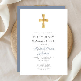 ブルークロス宗教少年ファースト聖餐式 招待状