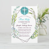 ブルークロス春フローラファーストホーリーコミュニオン 招待状 (スタンド正面)
