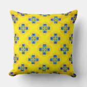 ブルークロス粒子 クッション (正面)