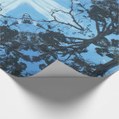 ブルークロス自然パターンのラッピング紙 ラッピングペーパー (角)