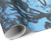 ブルークロス自然パターンのラッピング紙 ラッピングペーパー (ロールコーナー)