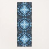 ブルークロス自然パターンヨガマット ヨガマット (正面)