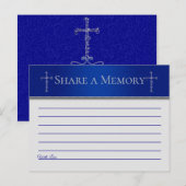 ブルークロス キリスト教 思い出をシェア インビテーションポストカード (正面/裏面)