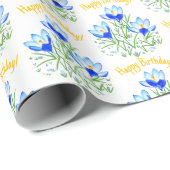 ブルークロックスイン春包装紙 ラッピングペーパー (ロールコーナー)