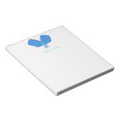 ブルークロックスピックボールのパドル&ボールカスタム ノートパッド (アングル)