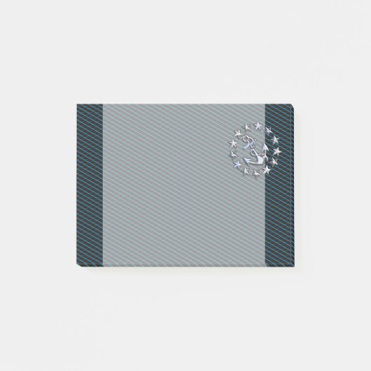 ブルークロムライクヨットフラッググリ車のール ポストイット (正面)