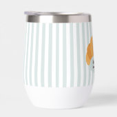 ブルークロワッサンウォーターボトル (右面)