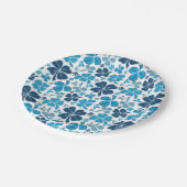 ブルークローバーシャムロックパターンセントパトリックの日 ペーパープレート (アングル)