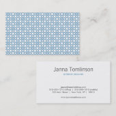 ブルークローバーパターン名刺 名刺 (正面/裏面)