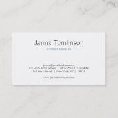 ブルークローバーパターン名刺 名刺 (裏面)