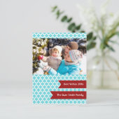 ブルークローバーフォトホリデー シーズンポストカード (スタンド正面)