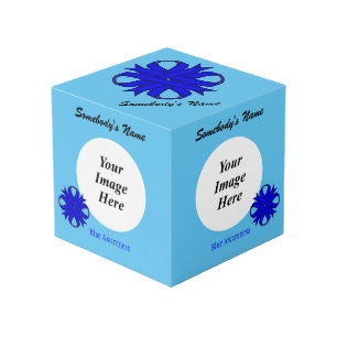 ブルークローバーリボンテンプレートバイケネス・ヨンチッチ フォトキューブ