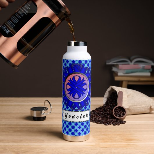 ブルークローバーリボンバイケネス・ヨンチッチ ウォーターボトル (コーヒー)