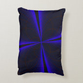 ブルークローバーリーフアクセント枕 アクセントクッション (裏面(縦))