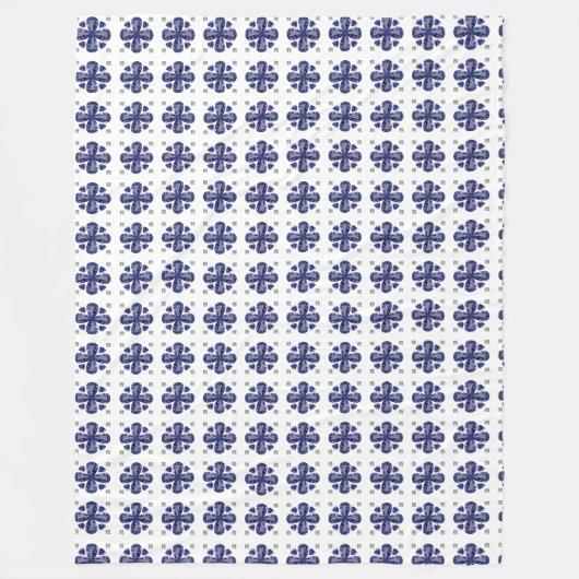 ブルークローバー フリースブランケット (正面)