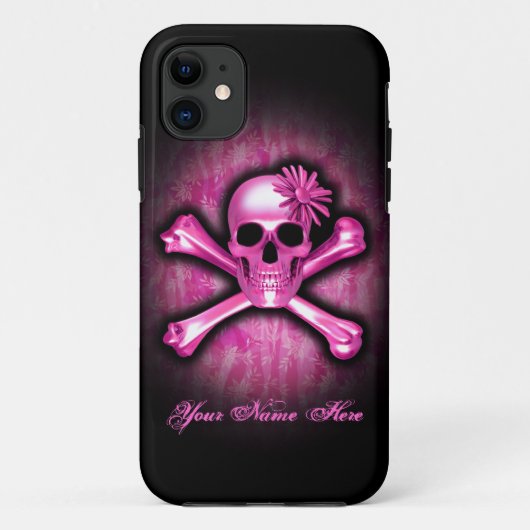 ブルークロームスカルとクロスボーンiPhone 5ケース Case-Mate iPhoneケース (裏面)