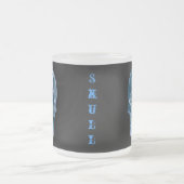 ブルークロームスカルマグ フロストグラスマグカップ (中央)