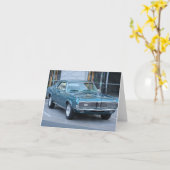 ブルークーガー自動車ノテカード カード (黄色い花)