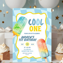ブルークールな1歳の誕生日 アイスバーサマー男子
