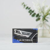 ブルークールカーサービス詳細写真テンプレート 名刺 (スタンド正面)