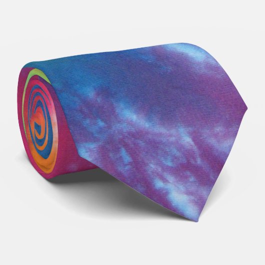 ブルークールスネクタイ染めネクタイ ネクタイ (ロール)