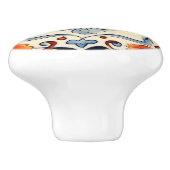 ブルーク地中海のイタリアンリームフラワーフローラ セラミックノブ (側面)