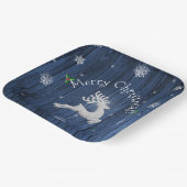 ブルーク素朴リスマストインデア紙プレート ペーパープレート (傾斜あり)