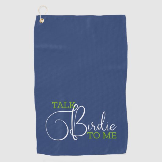 ブルーグおもしろいリーンゴルフジョーク ゴルフタオル (正面)