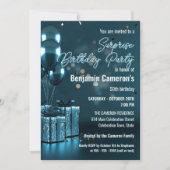 ブルーグきらめくラム50thサプライズ誕生日パーティー 招待状 (正面)