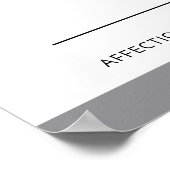 ブルーグイタリアンレイハウンド可愛い犬とカスタム文字 ポスター (角)