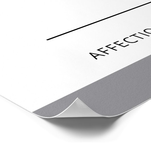 ブルーグイタリアンレイハウンド可愛い犬とカスタム文字 ポスター (角)