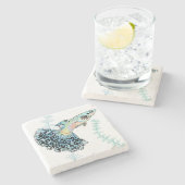 ブルーグッピーストーンコースター ストーンコースター (横)