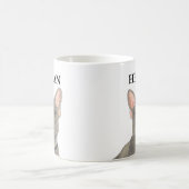 ブルーグパーソナライズされたレーフレンチブルフランスのドッグ コーヒーマグカップ (中央)