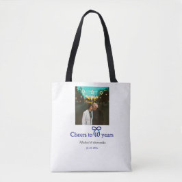 ブルーグボウ応援40周年結婚の トートバッグ