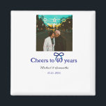 ブルーグボウ応援40周年結婚の マグネット<br><div class="desc">デザイン</div>