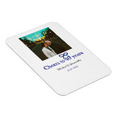 ブルーグボウ応援40周年結婚の マグネット (右側)