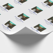 ブルーグボウ応援40周年結婚の ラッピングペーパー (角)