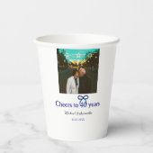 ブルーグボウ応援40周年結婚の 紙コップ (裏面)