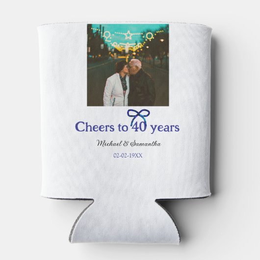 ブルーグボウ応援40周年結婚の 缶クーラー (裏面)