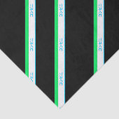 ブルーグミニマルリーンブラック大ストライプ日本文字 薄葉紙 (詳細)