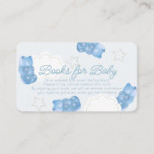 ブルーグミベア赤ちゃんシャワー予約リクエスト エンクロージャーカード (正面)