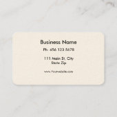 ブルーグモダンラフィティカッコいい抽象芸術アートビジネスCa 名刺 (裏面)