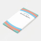 ブルーグモダンリーンコーラルスタイリッシュエレガントカスタム ポストイット (アングル)