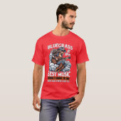 ブルーグラスが最高の音楽カントリーミュージック好きな少年 Tシャツ (正面フル)
