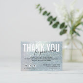 ブルーグラスご注文お礼SOCIAL エンクロージャーカード (スタンド正面)